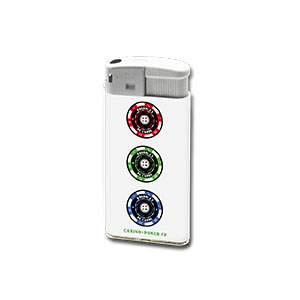 BRIQUET ELECTRONIQUE BLANC XL